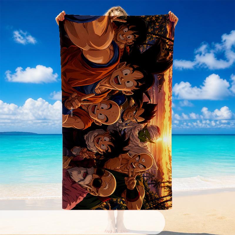Dragon Ball Beach Towel, Soft Large Absorbent Towel For Beach Swimming Pool Travel Vacation