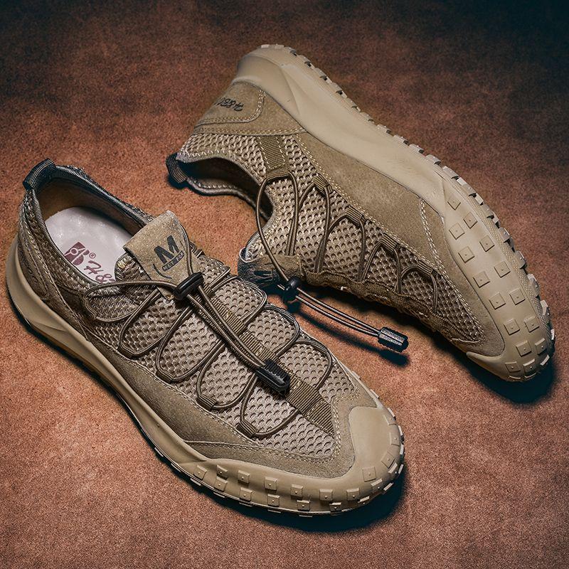 Outdoor Mesh Men's Shoes Hollow Sports Mesh Shoes Breathable