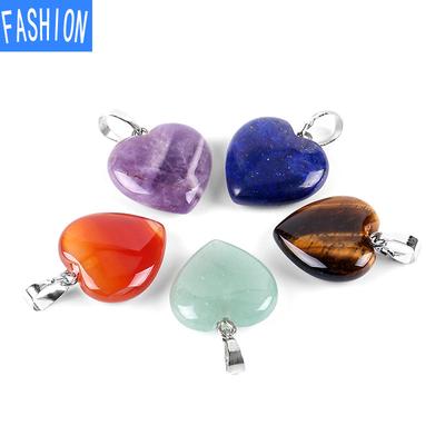Love Heat Pendant Necklace Accessories Women'S Festival Gift Natural Amethyst Jewelry Necklace