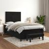Exclusive House - Bed Slat Base with Mattress Black 120x200 Cm Velvet
