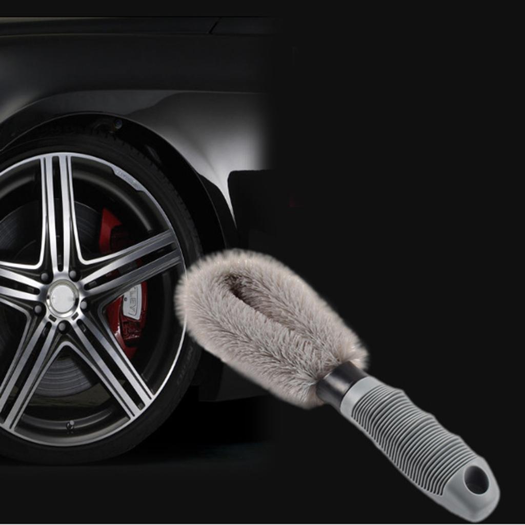 Cepillo Limpiador de Ruedas Cepillo Suave de Limpieza para Coche Cepillo Denso para Neumáticos Cepillo Profesional para Detallado Cepillo Limpiador de Llantas Universal