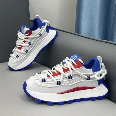 Sneaker Chunky da Uomo Scarpa Casual Traspirante in Mesh Scarpe da Corsa con Plateau di Design per Uomo Scarpe Sportive Rialzanti Tenis Masculino