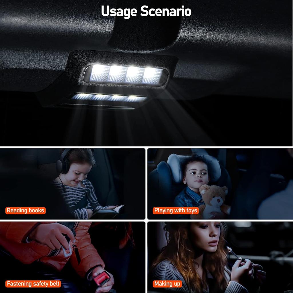 LEPZ Rear Ceiling Lights Fit Ford Bronco 2021 2022 2023,Reading Light for Bronco Accessories 4-Door,Touch LED Dome Interior Trunk Light Car