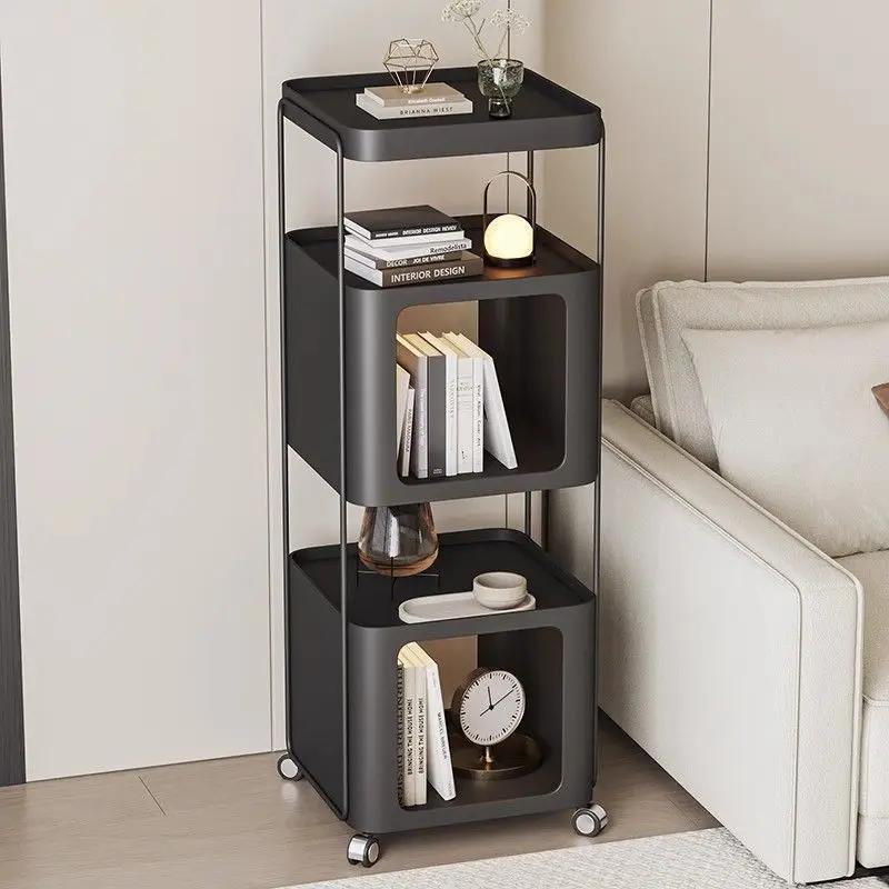 Small cart, living room, household, small unit, side cabinet, bookshelf, simple and modern storage rack