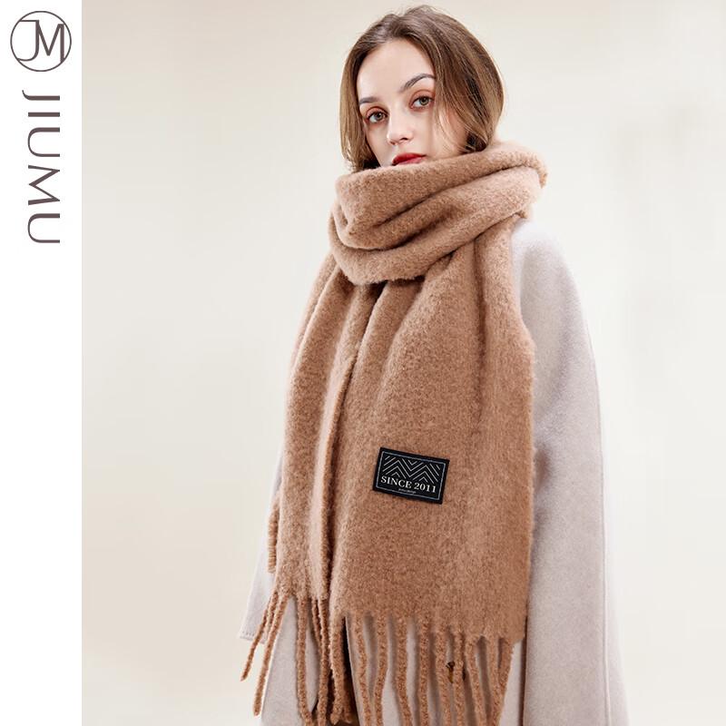 JIUMU Retro Knitted Wool Scarf