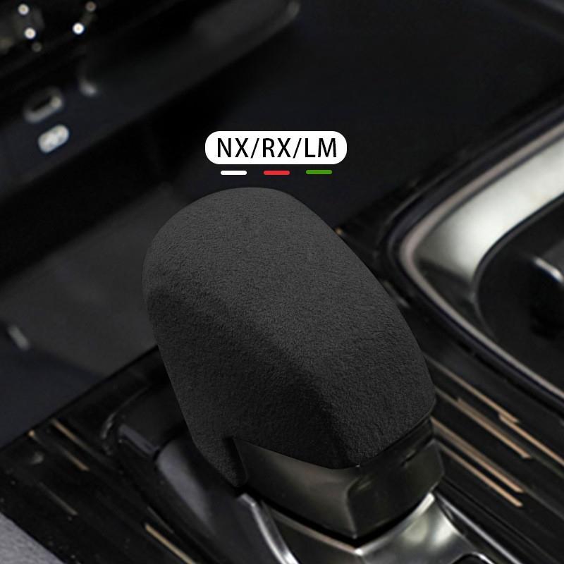 For Lexus NX RX LM Series 2025 2025 2025 Suede Leather Car Gear Shift Knob Cover Car Gear Handle Head Car Inner Accessories