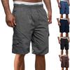 Men's Drawstring Belted Multi-pocket Cargo Shorts