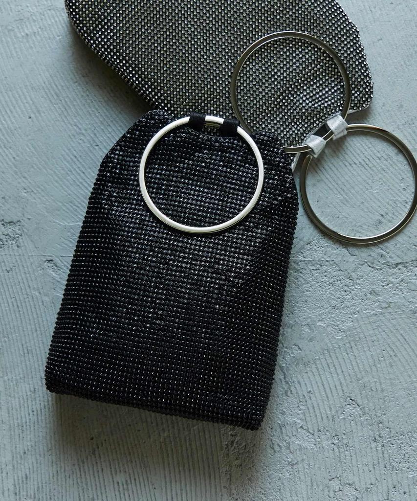 Party Handbag Party Bag 2way Ring Handle Shoulder Bag Mini Tote Rhinestone Bijou Clutch Bag Mini Bag Dress Occasion Wedding Ceremony Entrance Ceremony