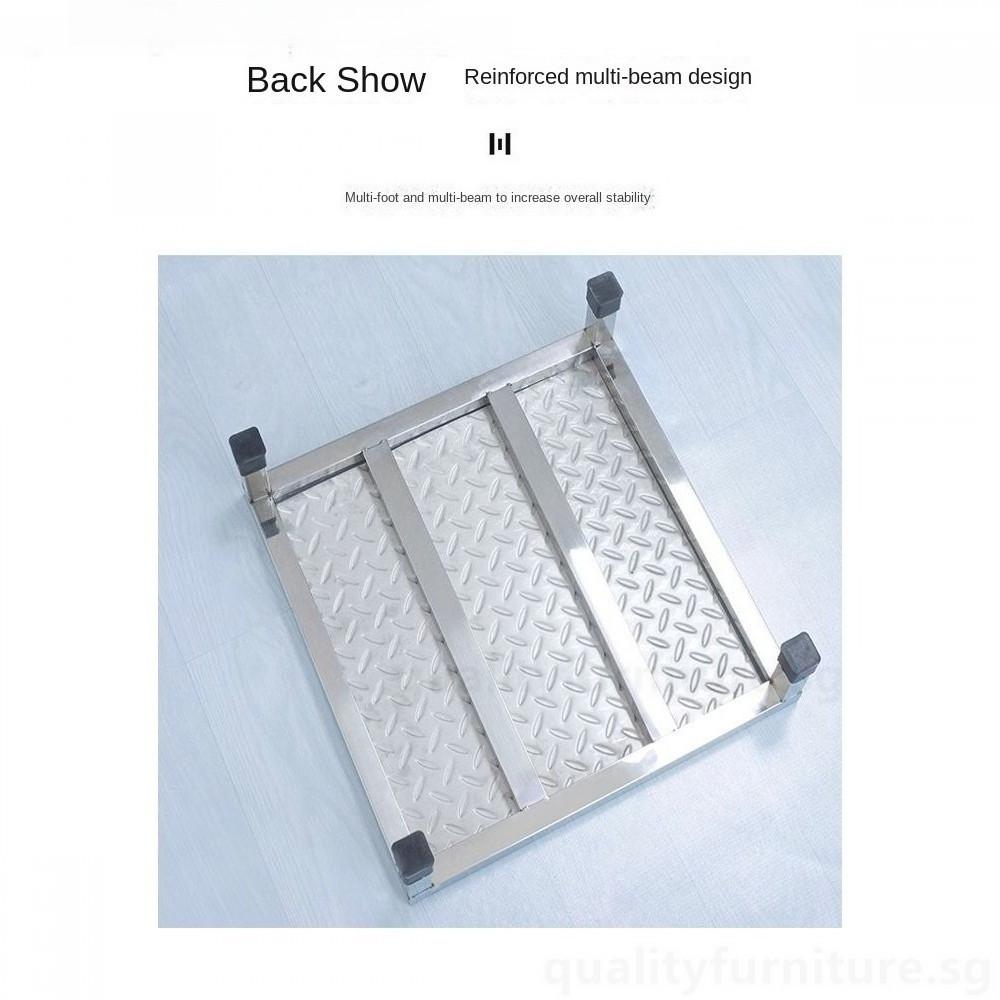 Stainless Steel Non-Slip Household Pedal Stool Tread Step Hospital Industrial Warehouses Metal Thickened Foot Step Stool