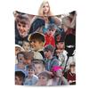 Popular Singer JBiebs  Blanket Quality Super Warm  Throw Blanket Winter Boy Girl Couch Chair Sofa Bed Fashion Bedspread