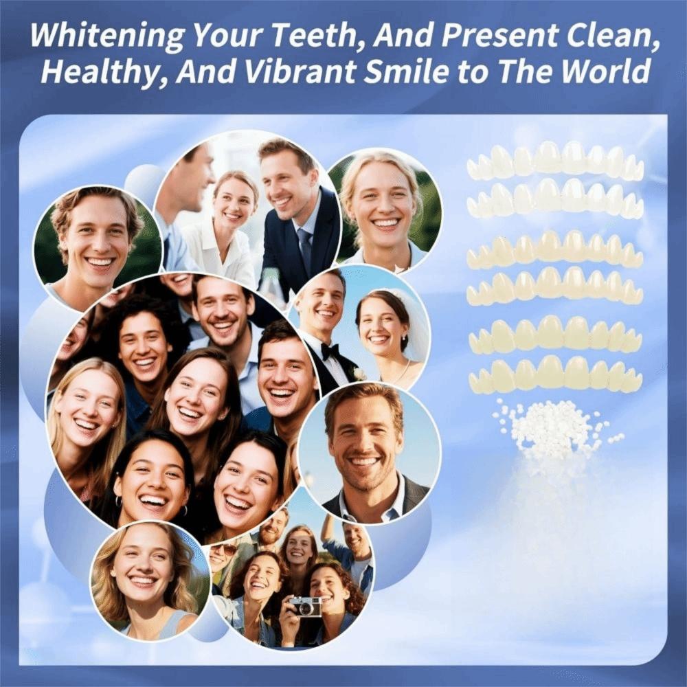 6Pcs with Moldable Thermal Beads DIY Tooth Repair Kit Upper Veneer Cosmetic Tooth  Oral Health