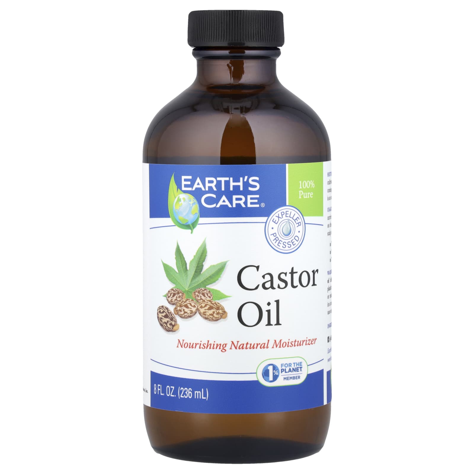 

Earth S Care, 100% Чистое Касторовое Масло, 236 мл(8 жидких унций)