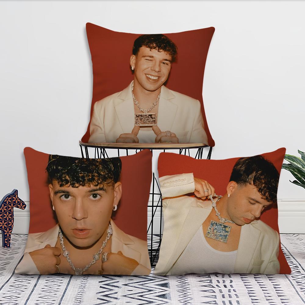 Rapper Q-Quevedo Cushion Cover Living Room Accent Couch Back Support Square Lounge Restful Nap Companion Pillow Case