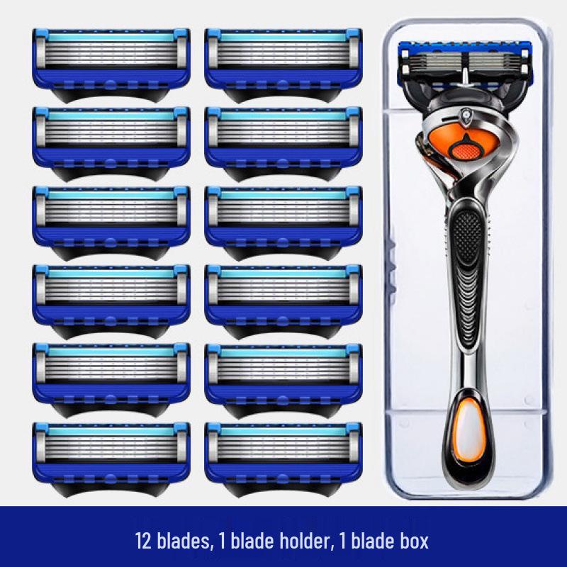 Importierter manueller 5-Klingen-Rasierer für Herren mit universellem Gillette-Kopf