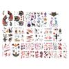 33pcs Fake Scars Tattoo Sticker Temporary Zombie Halloween Face Body Makeup Tattoos