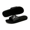 Puma Cool Cat Series Thick Sole Comfortable Versatile Slide Sandals Men Footwear Black Silver 371048-01