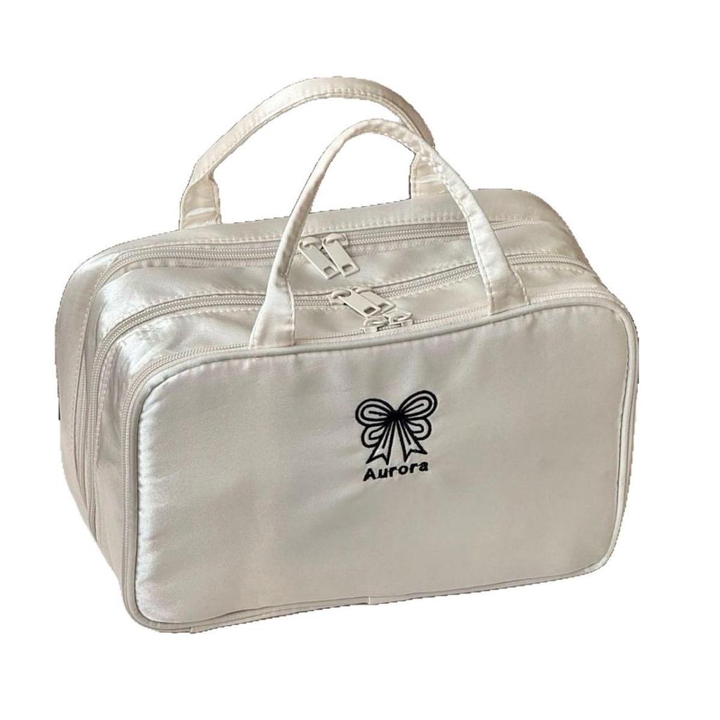2025 Women's Portable Toiletry Bag - Large Capacity, Suitcase-Attachable, Partitioned for Travel