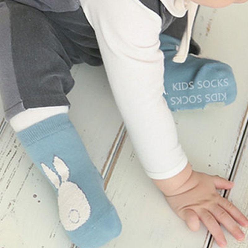1 Pair Girl Boy Animal Cotton Anti-slip Kids Baby Socks Cartoon Animal Rabbit Socks for Newborns Inf