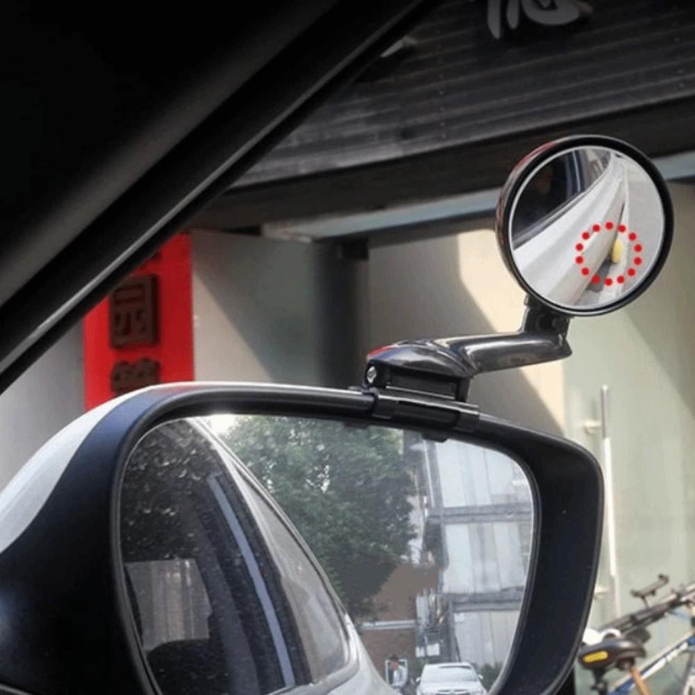 Round Convex Blind Spot Car Mirror 360 Degree Adjustable Auxiliary Rear View Mirror SUV Vehicles