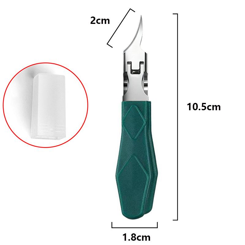 Anti-Splash Slanted Pointed Nail Clipper Ingrown Dead Skin Remover Toenail Fingernail Trimmer Manicure Tools