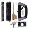 Easy Installation Patio Door Handle with for Key Zinc Alloy White/Black Door Han