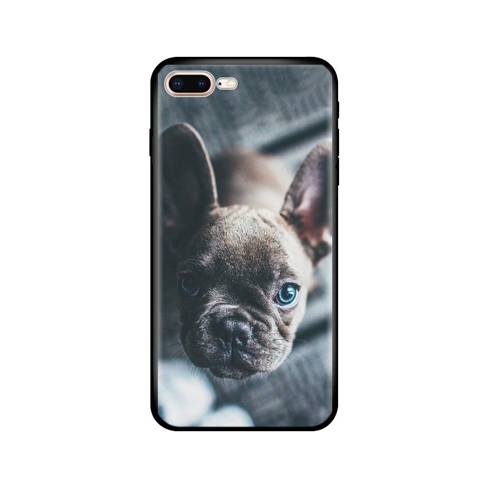 For Iphone 7 8 Case Silicon Soft Tpu Shell Cover For Apple iPhone 7 8 Plus Bag Funda Coque Etui Bumper Paiting Black Tpu Case