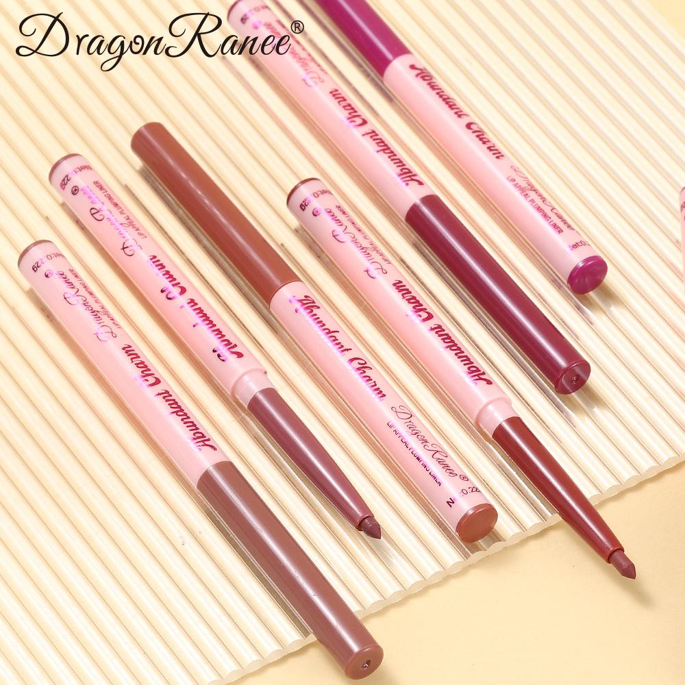 Lip Liner Lipstick Pen Waterproof Long-Lasting Hook Line Lip Pencil Matte Beginner Automatic Bean Paste Lip Contour Cosmetic