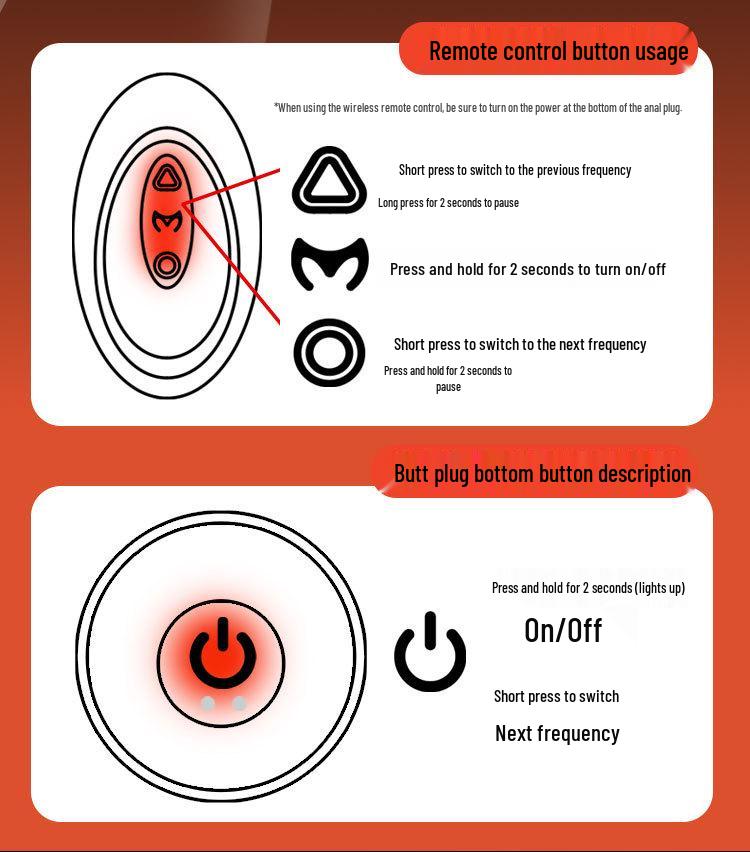 Vergnügungsvibration Anal-Reizkugeln - Unisex Flirt-Plug