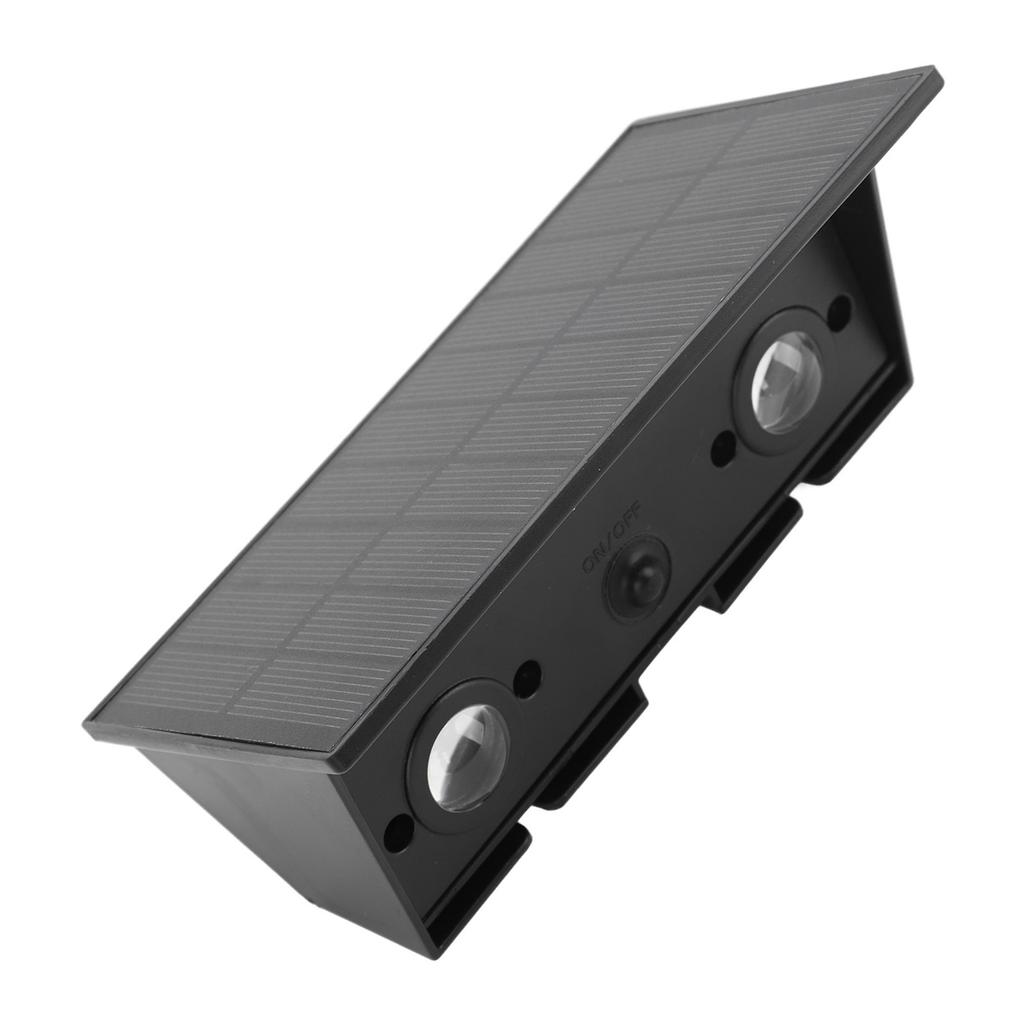 Solar Auf/Ab Wandleuchten 4 LEDs Warmweiß 1500mAh IP54 Intelligente Lichtsteuerung Außen Sonnenlichtsensor Lampe für den Garten