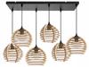 Hanging Lamp, Ceiling Chandelier, Wooden, Led Lampshade