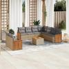 VidaXL Garden Lounge Set with Cushions 10 Pcs, Patio Sofas, Furniture Set, Outdoor Terrace Furniture, Beige 3260190