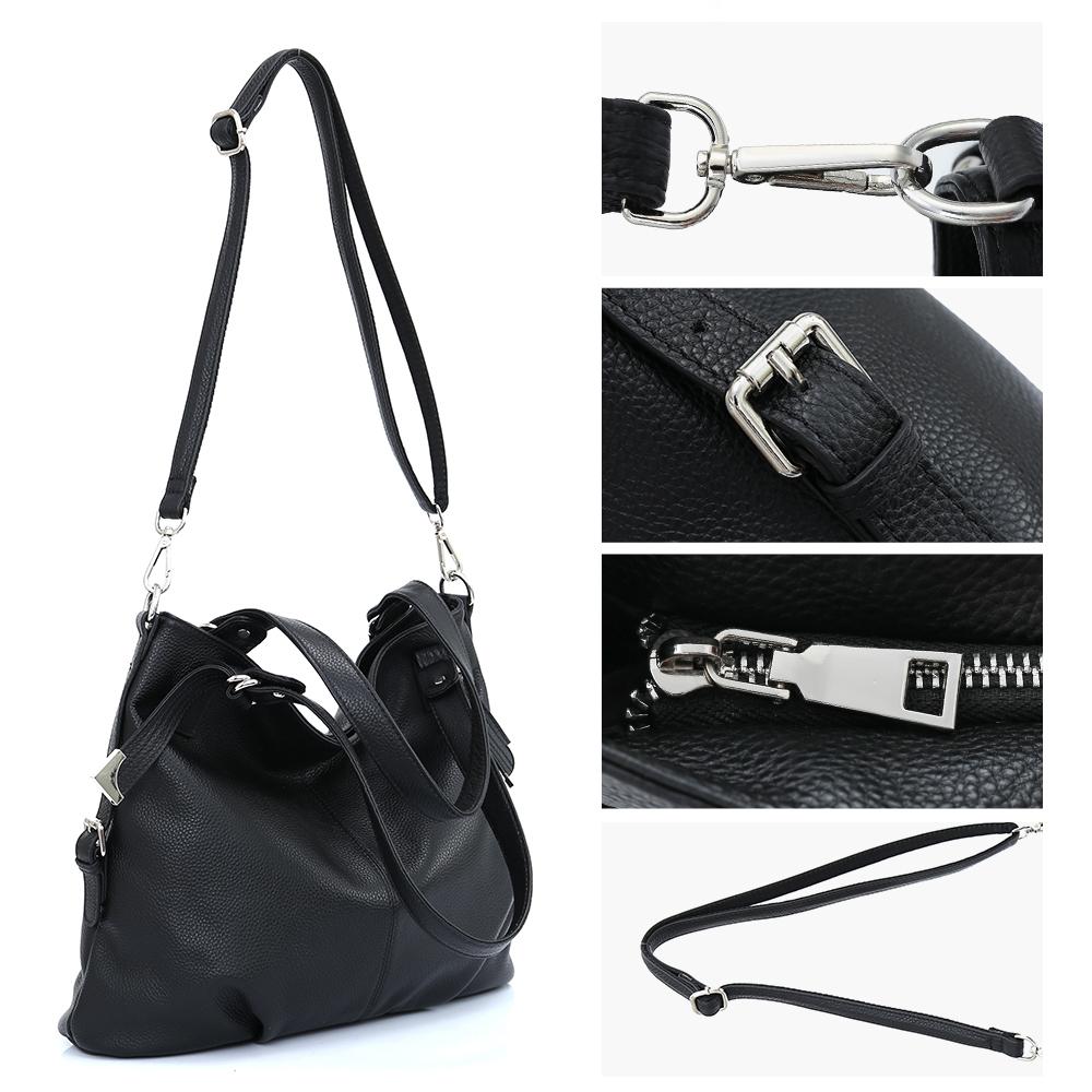 Zency Soft Genuine Leather Bags Women Simple Classic Shoulder Bag