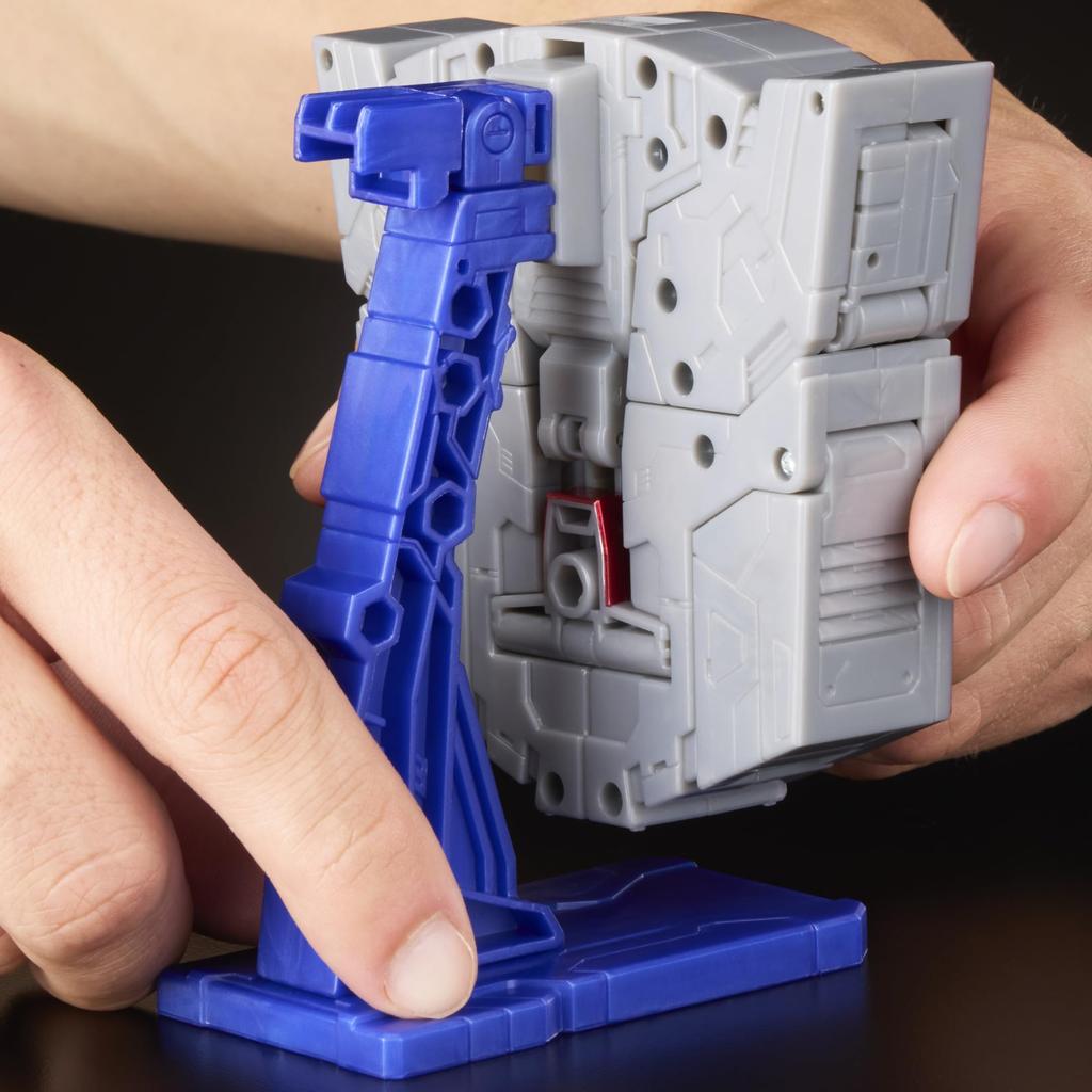 Transformers Icon Optimus Prime Voyager Class Action Transforms into Autobot Logo Display Stand Robot Ages 6.75-inch Figure, Symbol, Included, Toy, 8+