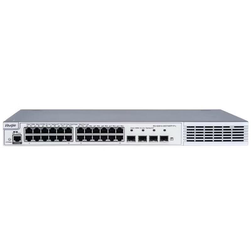 Ruijie RG-S2910-24GT4SFP-P-L 24-Port Gigabit PoE Managed Access Switch