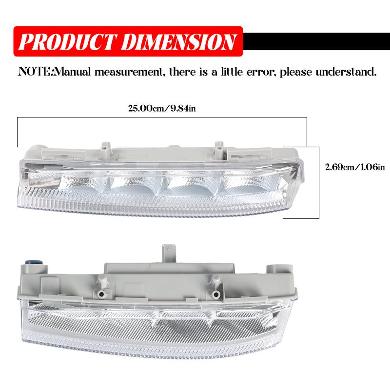 For Mercedes Benz E350 C350 C250 W204 W212 R172 Left Side High Power LED DRL Fog Light Assembly Daytime Running Lamp 2049068900