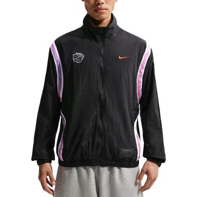 Solid Color Zip Collar Basketball Jacket Men Jackets IR6278-010