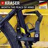 KRASER KR7022B Bicycle Chain Foldable Bike Portable Motorcycle Lock Electric Scooter Piton with Bracket Bicycle Lock Helmet Saddle Safety Helmet Lock