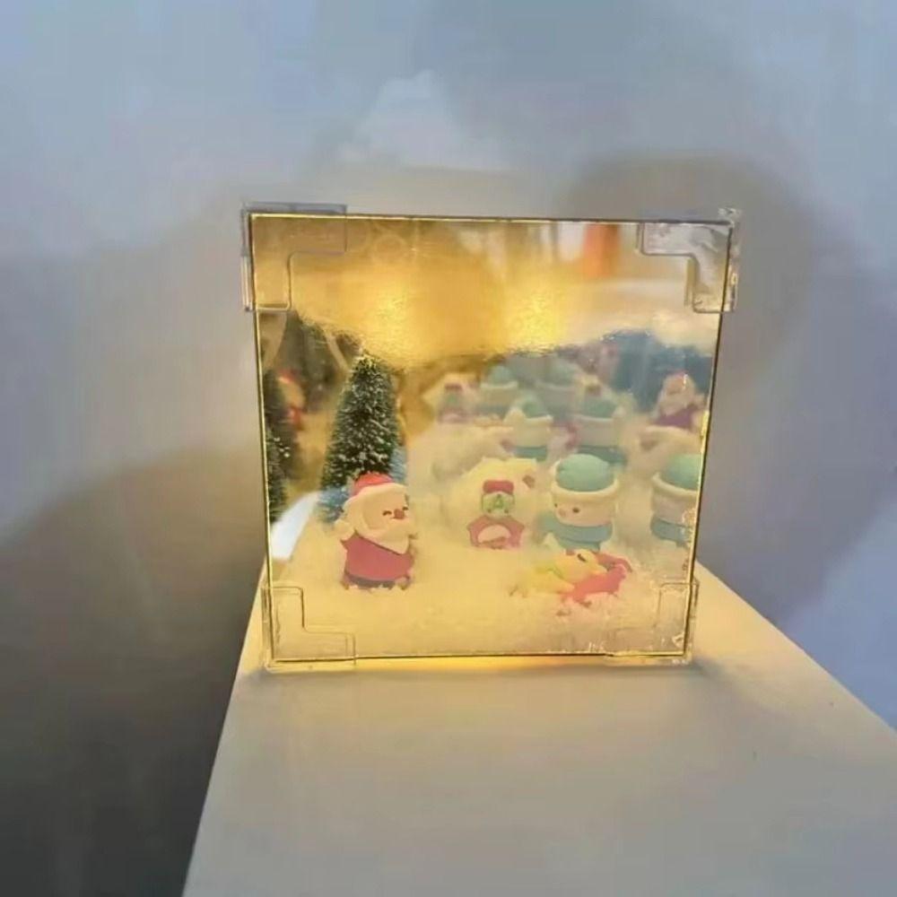 USB Christmas Night Light DIY Christmas Glowing Ornament Cube Night Light  Christmas Decoration