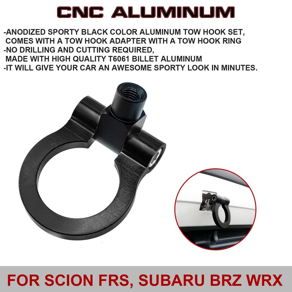 Black Track Racing Tow Hook Trailer For Chevrolet Camaro 6 Generation 2016-2022