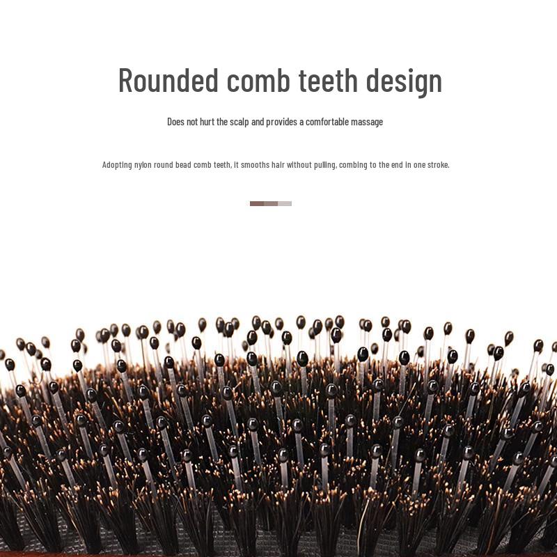 Baidu Boar Bristle Cushion Massage Comb