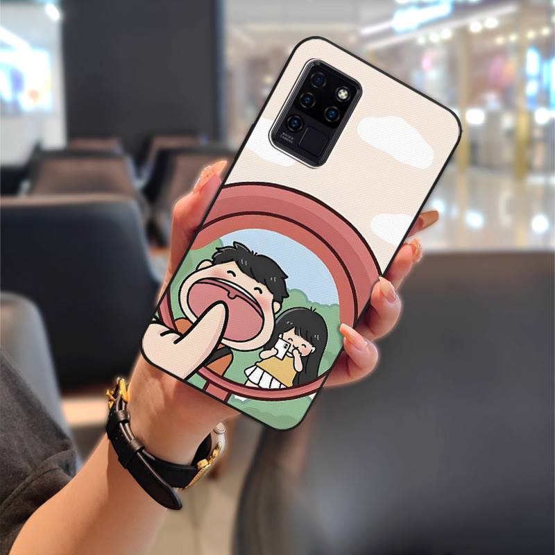 Back Cover Silicone Phone Case For Oukitel C21 Durable Phone Pouch Dirt-resistant Graffiti Full Wrap Cute Anti-dust TPU