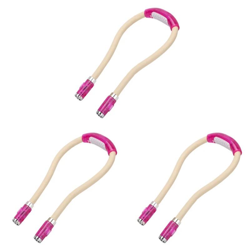 5-1PCS LED Night Light Flexible Handsfree Hug Neck Reading Book Lights Bent Adjusted Freely Flashlight Battery-powered Lamps