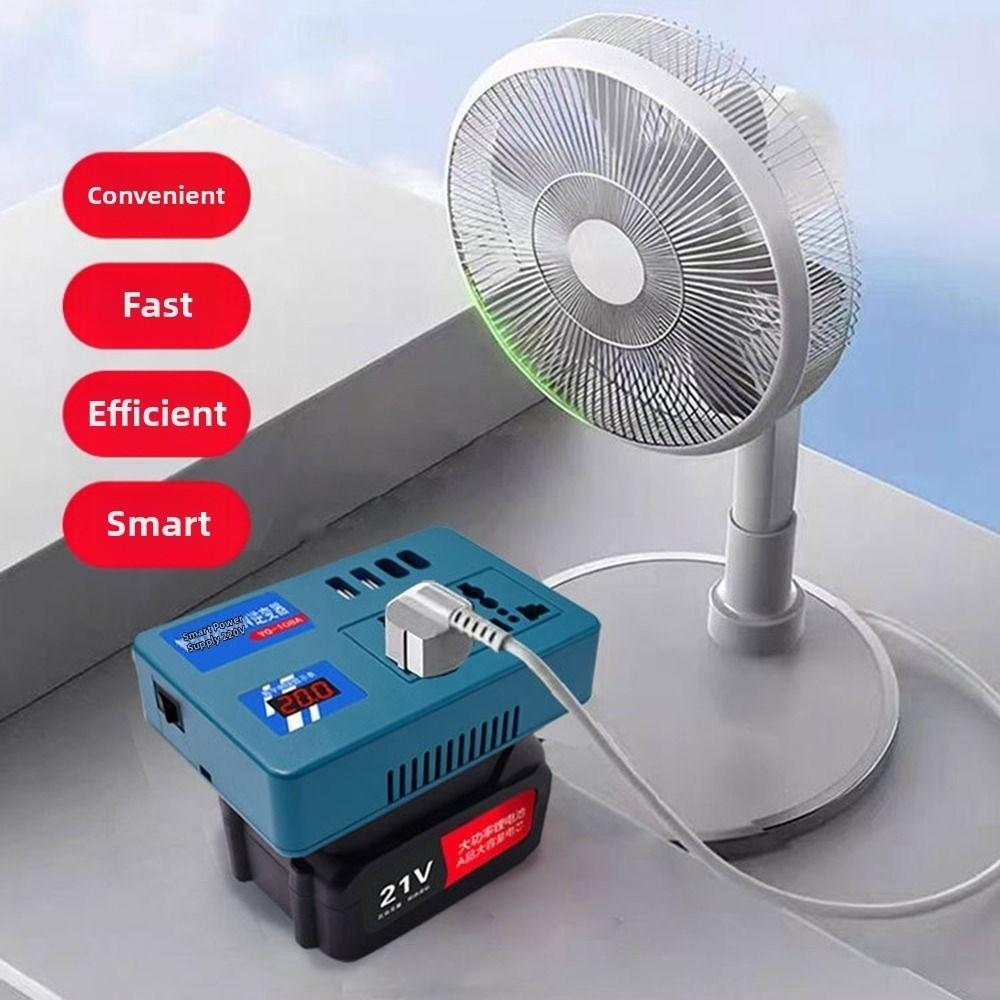 DC 21V To AC 180V-220V 120W Portable Power Inverter Smart Transformer for Makita 18V Battery
