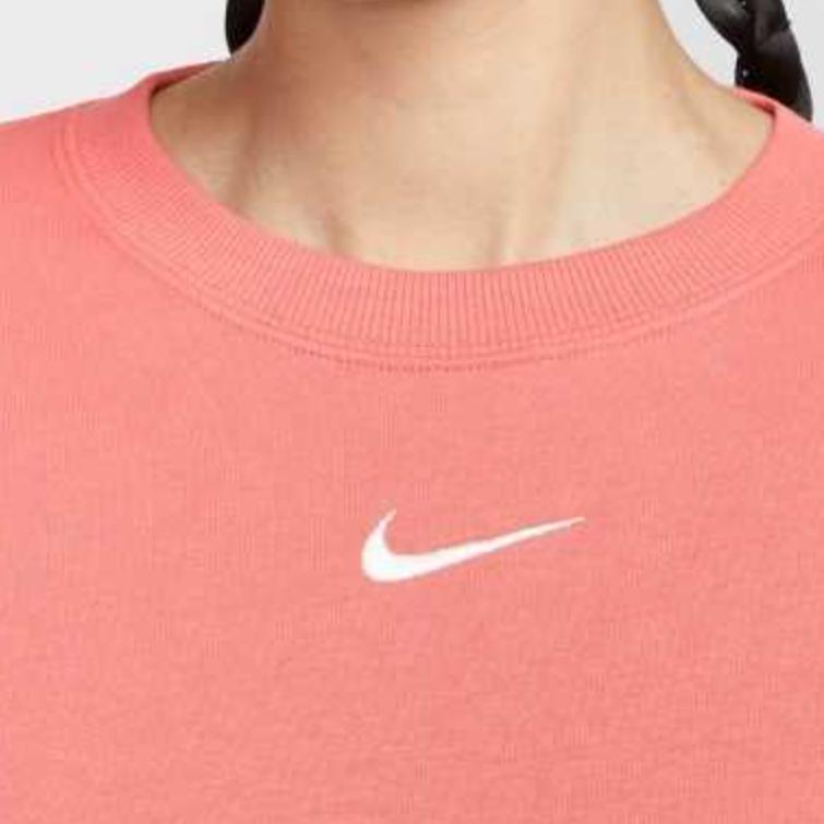 Nike Phnx Flc Os Long Sleeve Crew Sweatshirt Women Sweatshirts Pink FZ4271-814