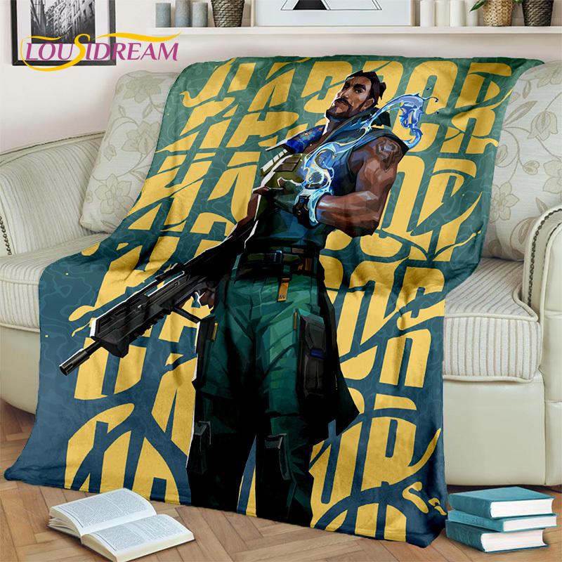 Cartoon Game VALORANT Gamer 3D Blanket,Soft Throw Blanket for Home Bedroom Bed Sofa Picnic Travel Office Rest Cover Blanket Kids