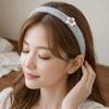 Vintage Retro Headband Exquisite Thin Edge Hairband Flower Knitted Hair Band Women