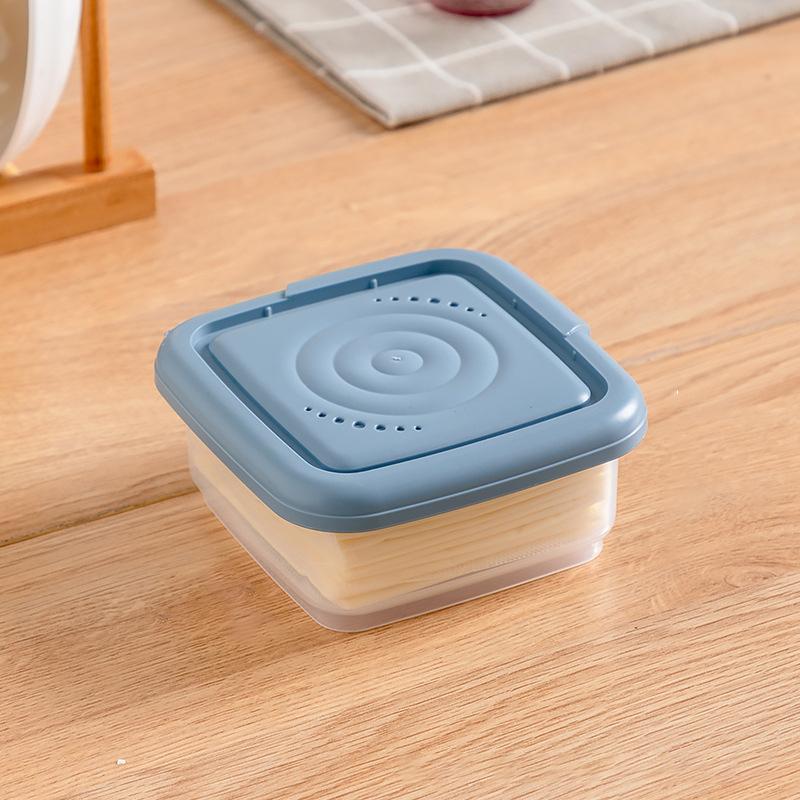 1Pcs Butter Cheese Storage Box Cheese Box Refrigerator Kitchen Fruit Vegetable Fresh-Keeping Organizer Storage Box Kitchen Tool
