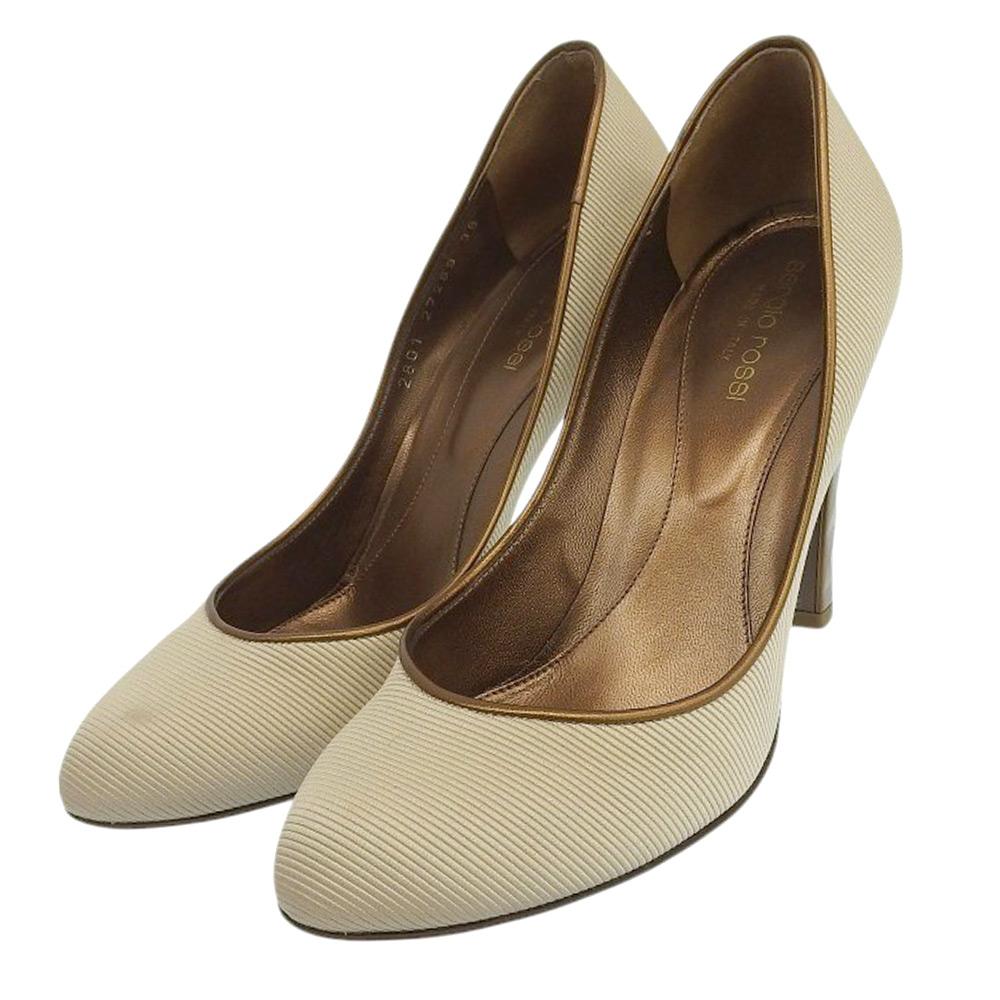 Sergio Rossi High heels pumps for women, beige, size 38 shoes 38 beigeUsed