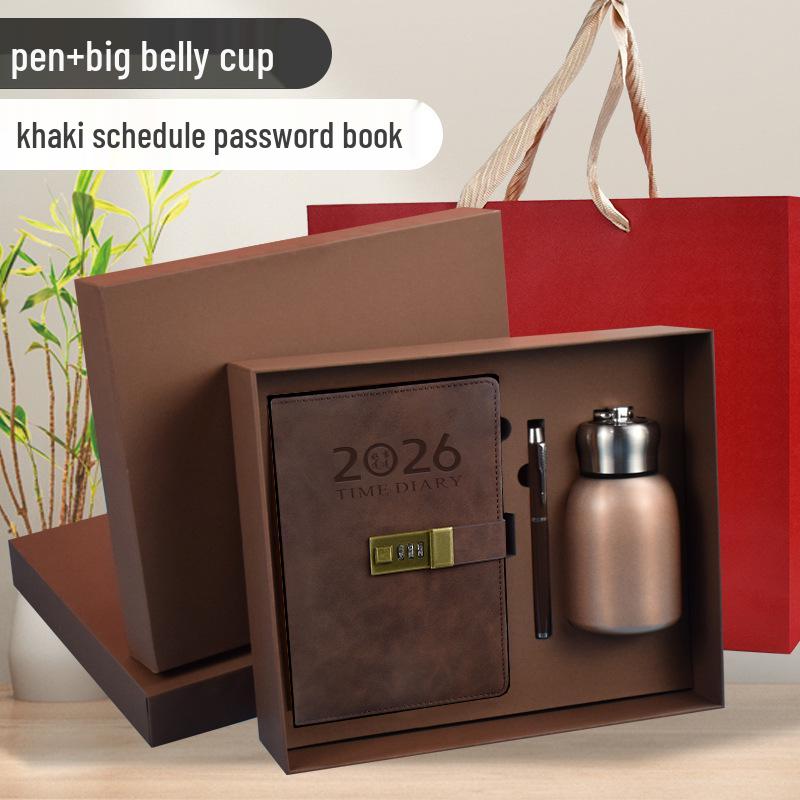 2026 Daily Diary and Password Keeper - Custom Logo, Thick Pages for Effective Time Management