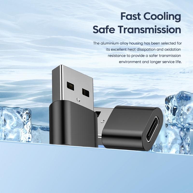 USB C To USB A Converter Fast Speed usb3.0 Data Sync Durability For Charging Laptops Mobile Devices